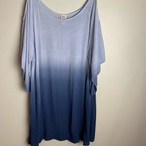 Blue shades tye dye dress. 😍